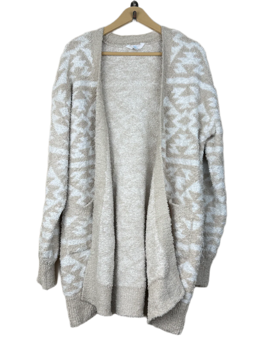 Premium Condition Winter Long Cardigans | Preloved Time & Tru | OffWhite Polyester | Thrift Shop for Women Peshawar Pakistan | OTS