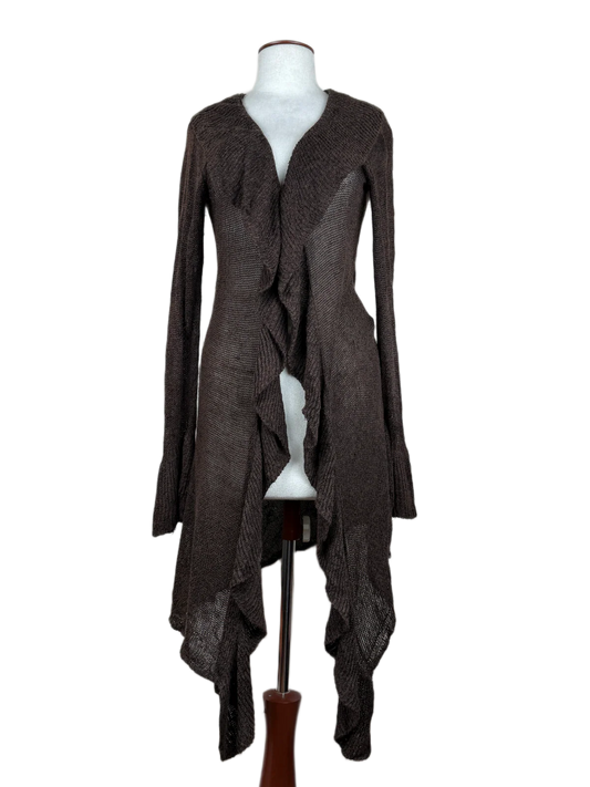 Excellent Condition Winter Long Cardigans | Preloved Paraphrase | Brown Line | Thrift Shop for Women Peshawar Pakistan | OTS