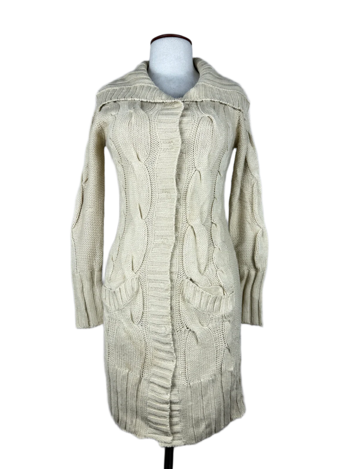 Khaki Winter Long Cardigan by New Look (LC-53)