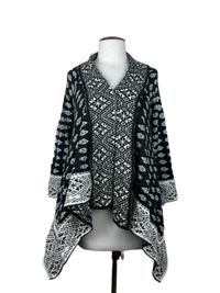 Black & White Winter Long Cardigan by OASIS (LC-55)