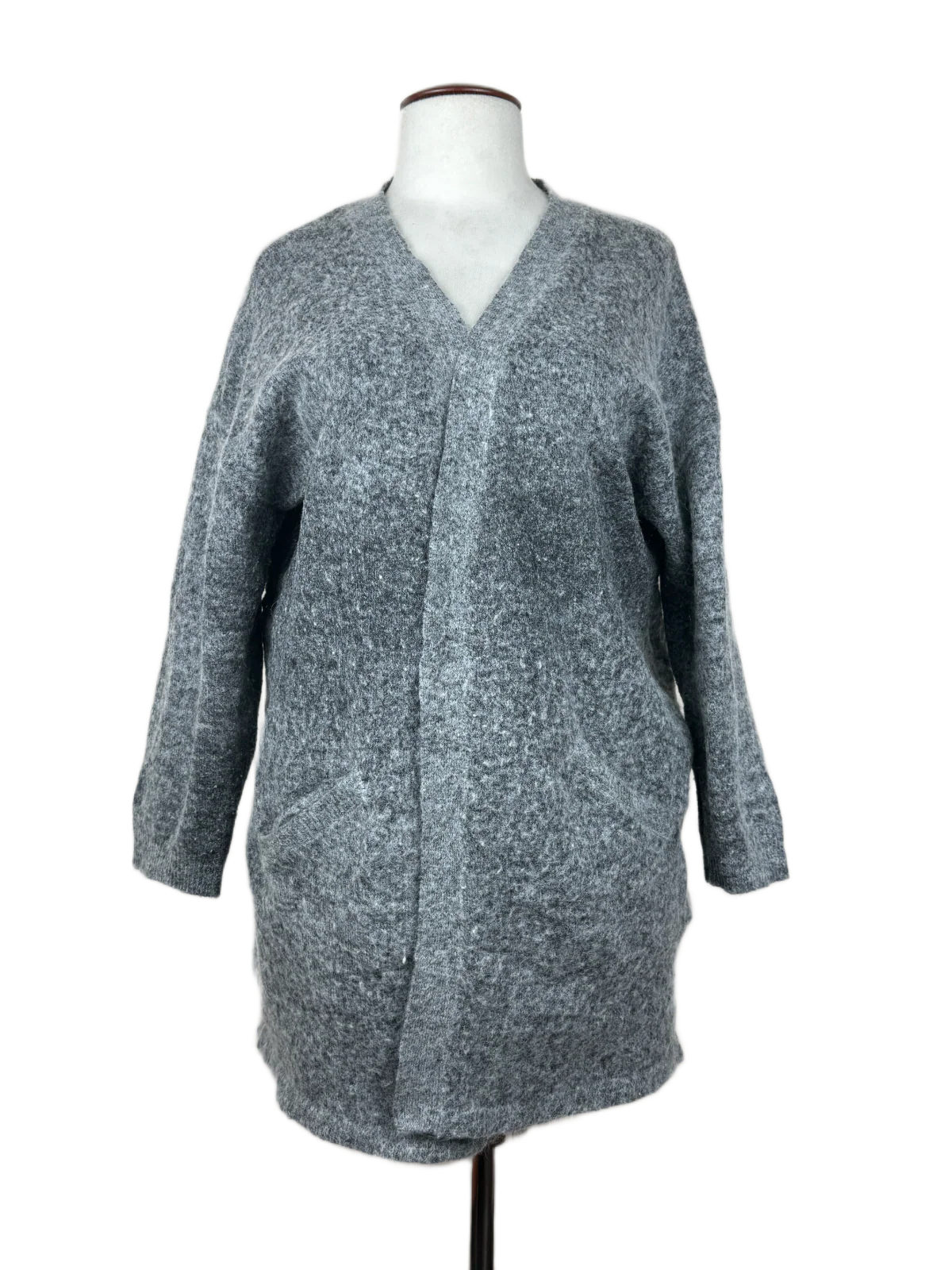 Grey Winter Long Cardigan by Brandtex Coastline (LC-58)