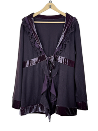 Black Winter Long Cardigan by Unknown (LC-6)