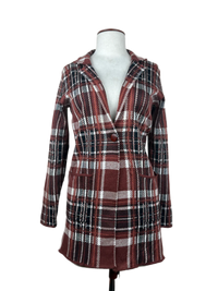 Rust Winter Long Cardigan by Adrienne Vittadini (LC-65)