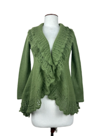 Olive Green Winter Long Cardigan by Kaliko (LC-68)