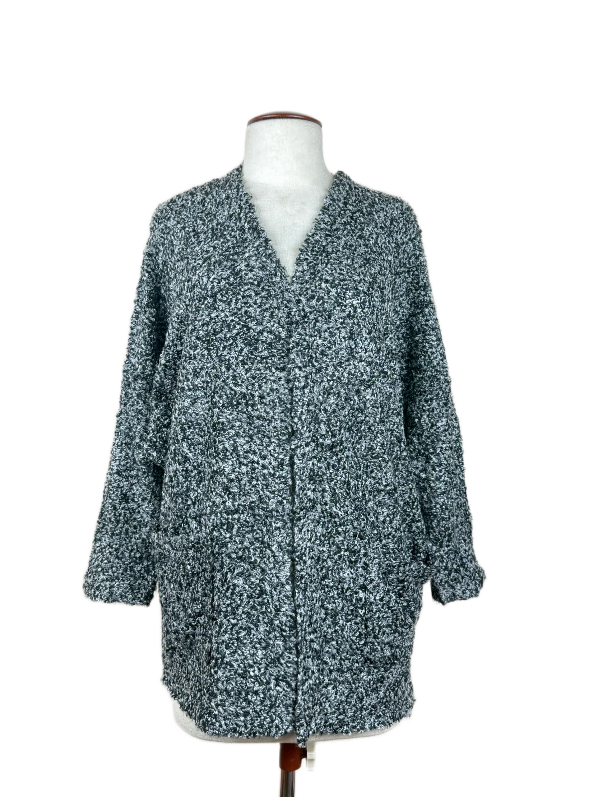 Black & White Winter Long Cardigan by Atmosphere (LC-72)