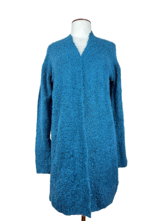 Winter Long Cardigans | Lands End | Preloved Branded | Cyan Acrylic | Premium | OTS Thrift Store Islamabad Pakistan