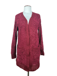 Maroon Winter Long Cardigan by Zenana (LC-74)