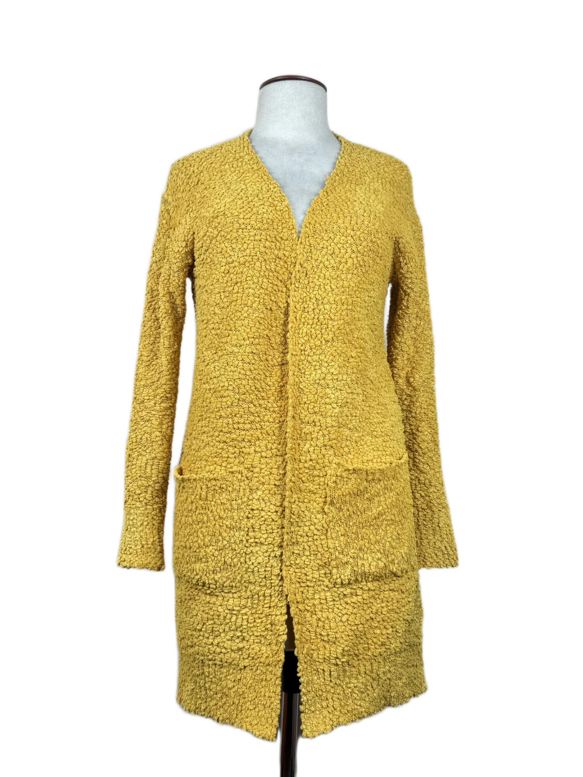 Yellow Winter Long Cardigan by Zesica (LC-79)