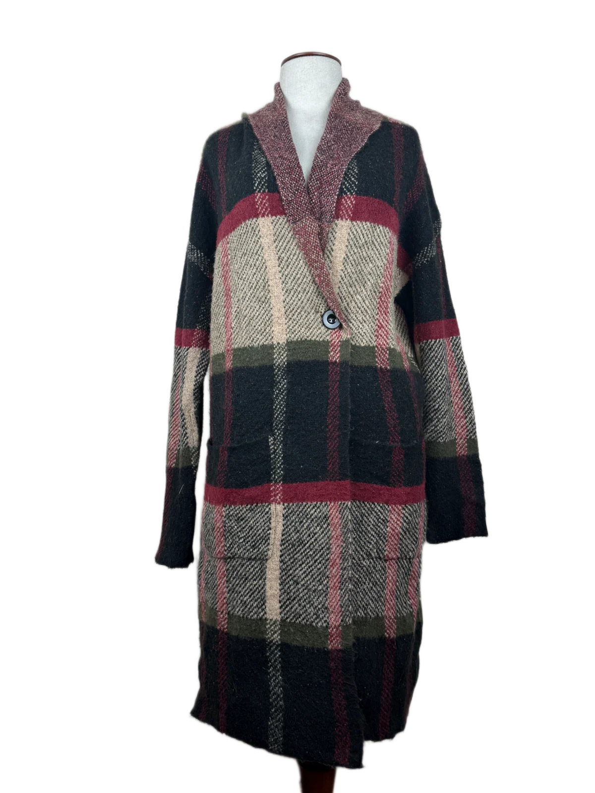 Multi Color Winter Long Cardigan by Metric Knits (LC-80)