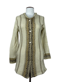 Mustered Winter Long Cardigan by Chirag (LC-86)
