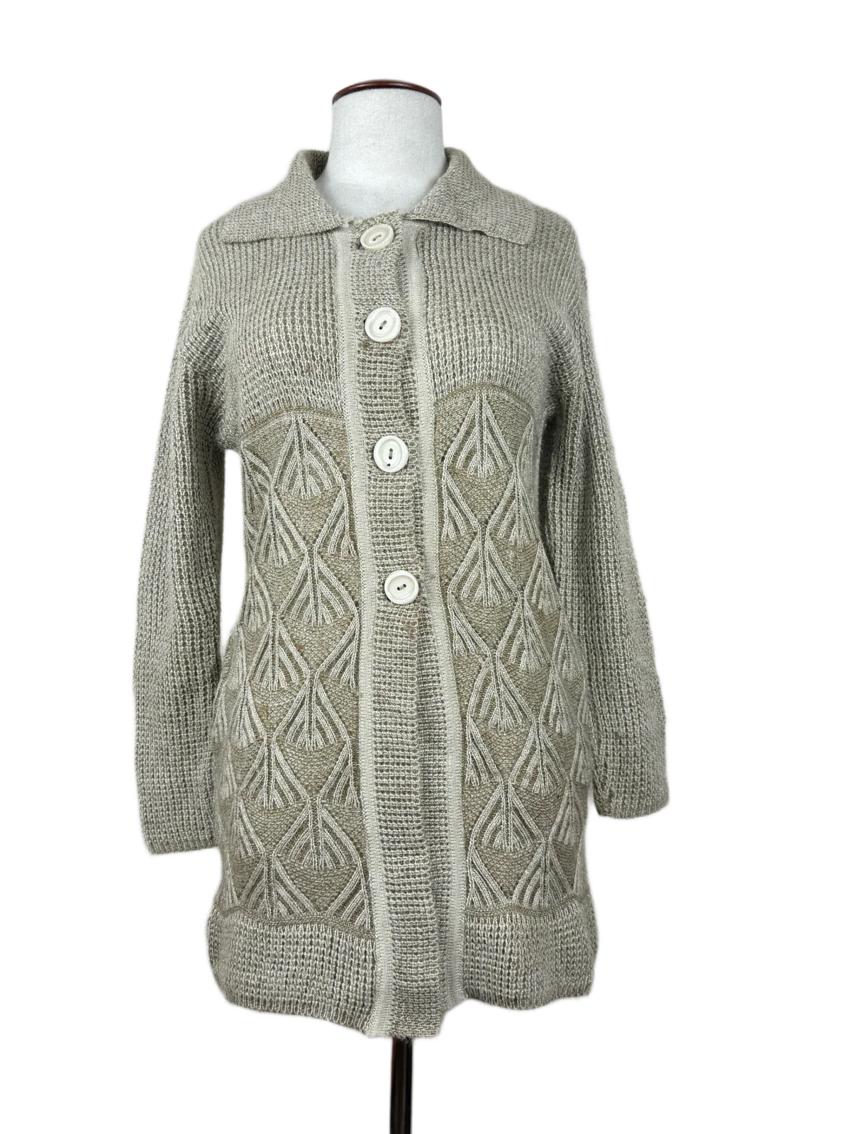 Grey Winter Long Cardigan by Wool Park (LC-90)