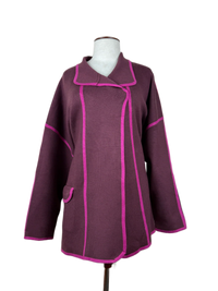 Maroon Winter Long Cardigan by Wynne (LC-91)