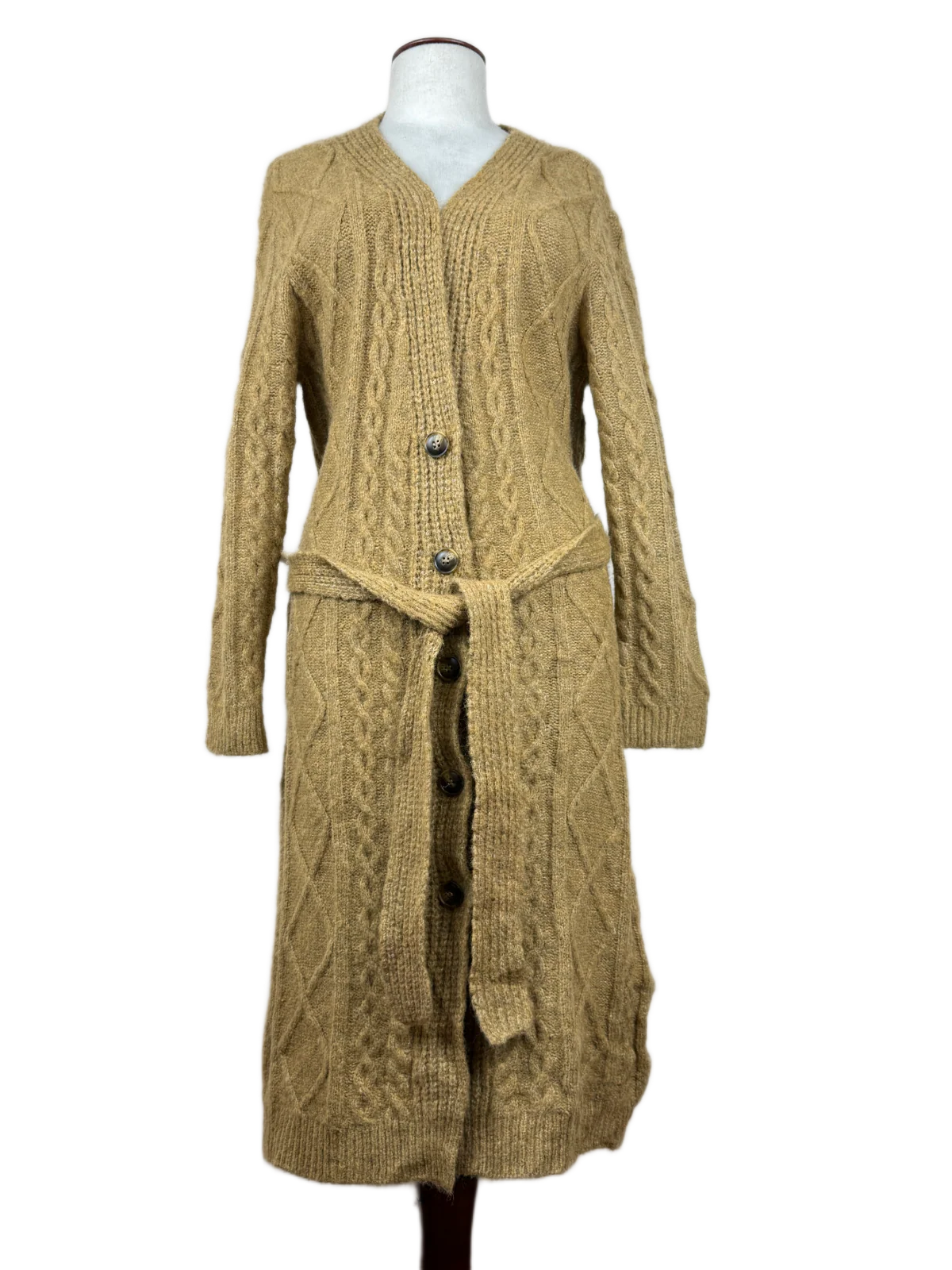 Olive Green Winter Long Cardigan by Movint (LC-92)
