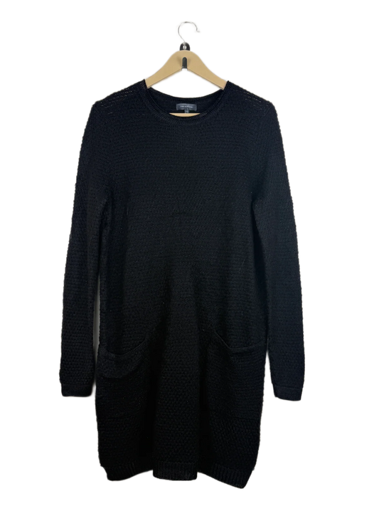 UK Imported secondhand Winter Long Cardigans - Pied A Terre brand, Black Viscose, Premium condition, for Women - Online Thrift Store Karachi Pakistan