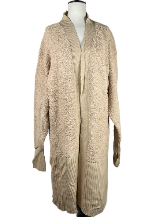 Winter Long Cardigans | CALIA | Preloved Branded | CREAM ACRYLIC | PREMIUM | OTS Thrift Store Karachi Pakistan