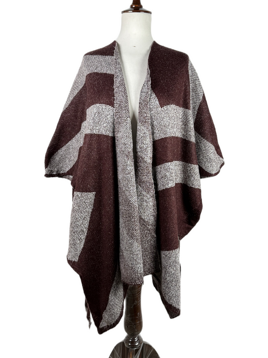 Preloved PREMIUM PLUS Winter Long Cardigans by PAPAYA, MEHROON ACRYLIC for Women - OTS Thrift Shop Islamabad Pakistan