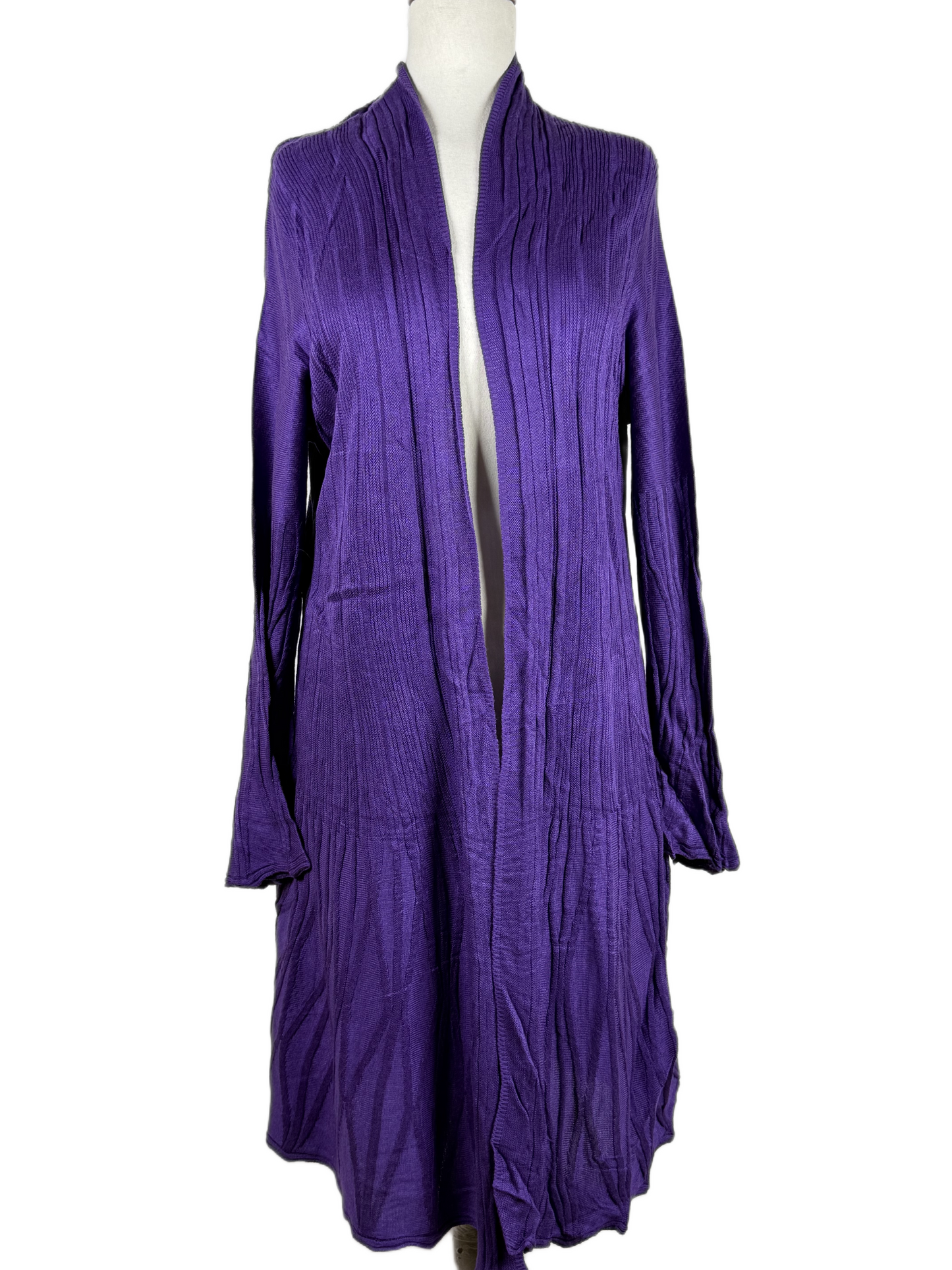 PREMIUM PLUS Condition Winter Long Cardigans | Preloved PER UNA | PURPLE ACRYLIC | Thrift Shop for Women Islamabad Pakistan | OTS