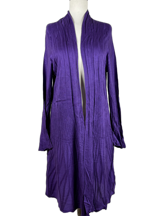 PREMIUM PLUS Condition Winter Long Cardigans | Preloved PER UNA | PURPLE ACRYLIC | Thrift Shop for Women Islamabad Pakistan | OTS
