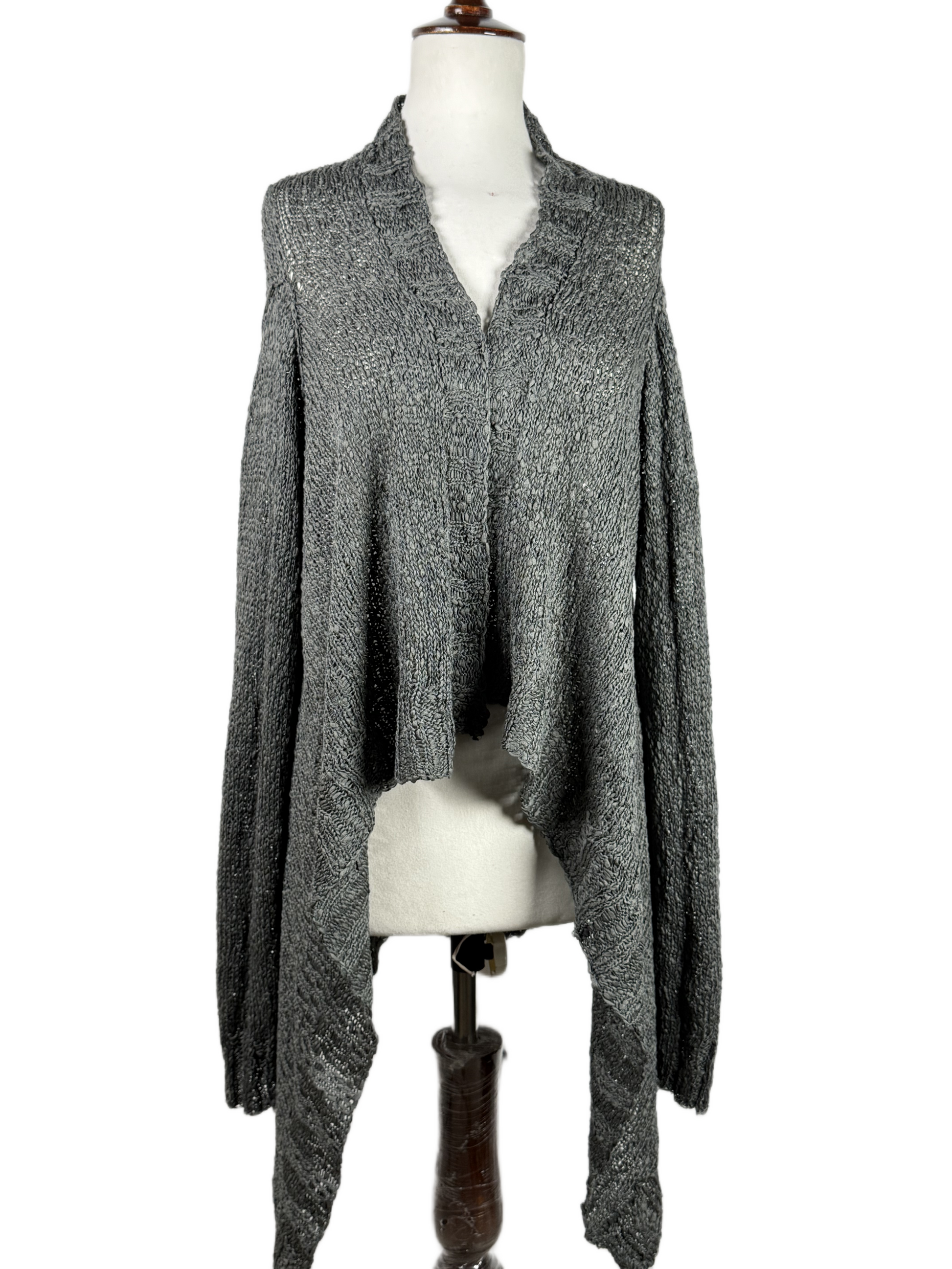 Winter Long Cardigans | ESMARA | Preloved Branded | GREY ACRYLIC | EXCELLENT | OTS Thrift Store Peshawar Pakistan