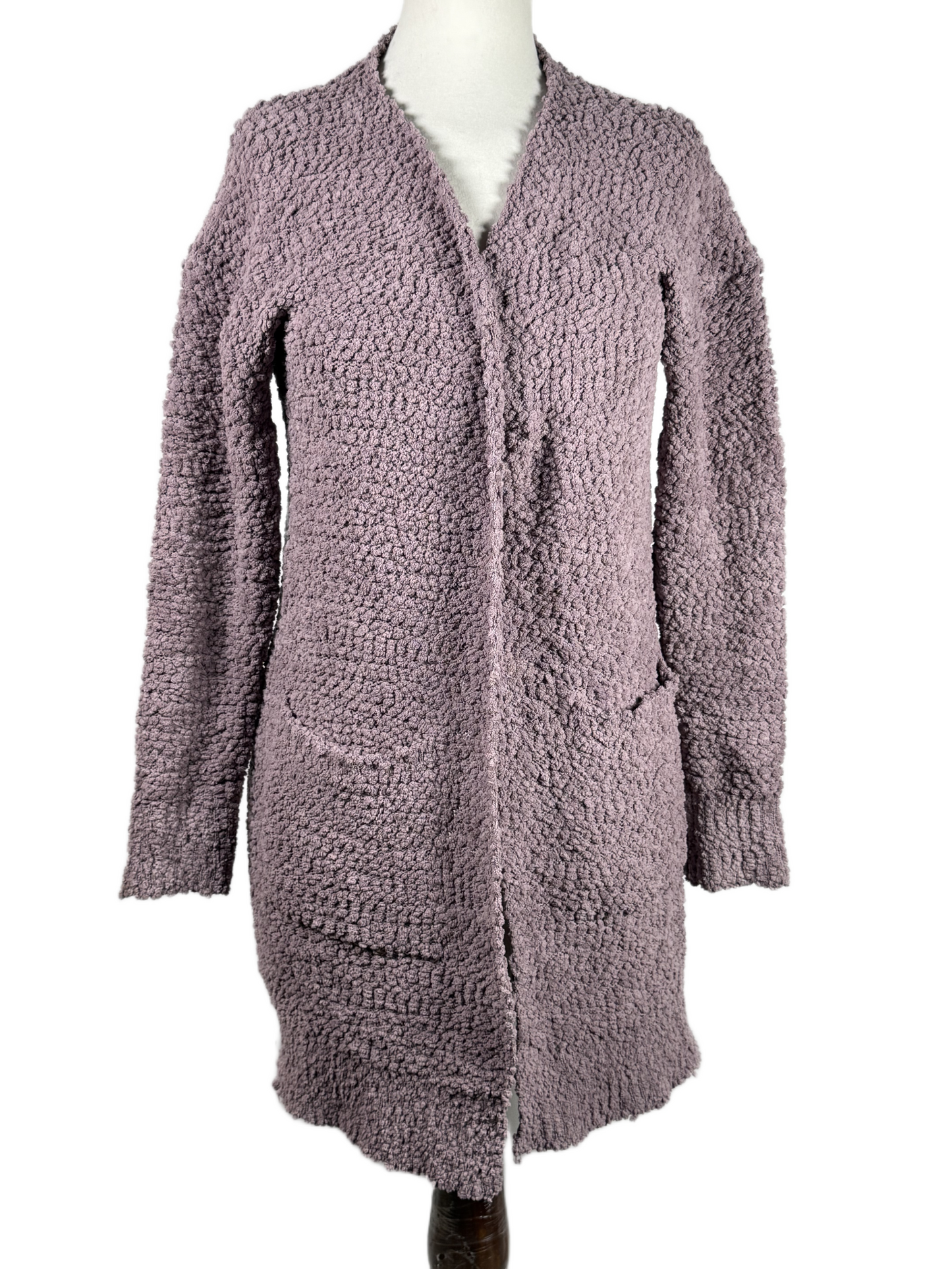 Secondhand Branded Winter Long Cardigans by MEROKEETY, PURPLE ACRYLIC fabric, PREMIUM PLUS condition, for Women - Online Thrift Shop Karachi Pakistan