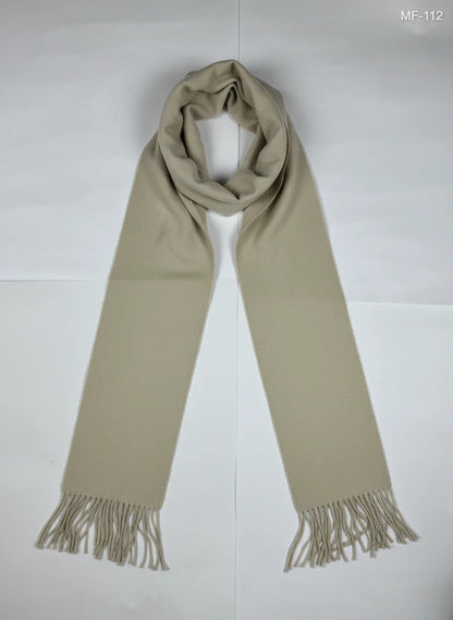 Shop Premium Plus by Preloved Branded Clothes | Beige Acrylic Muffler & Scarf | Unisex | OTS Thrift Store Islamabad Pakistan