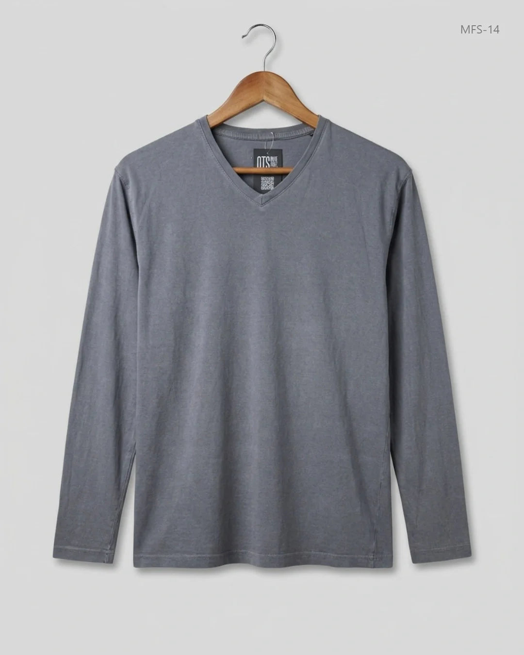 LE Gray Men's Full Sleeves T-Shirt (MFS-14)
