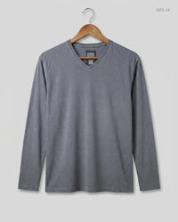 LE Gray Men's Full Sleeves T-Shirt (MFS-14)