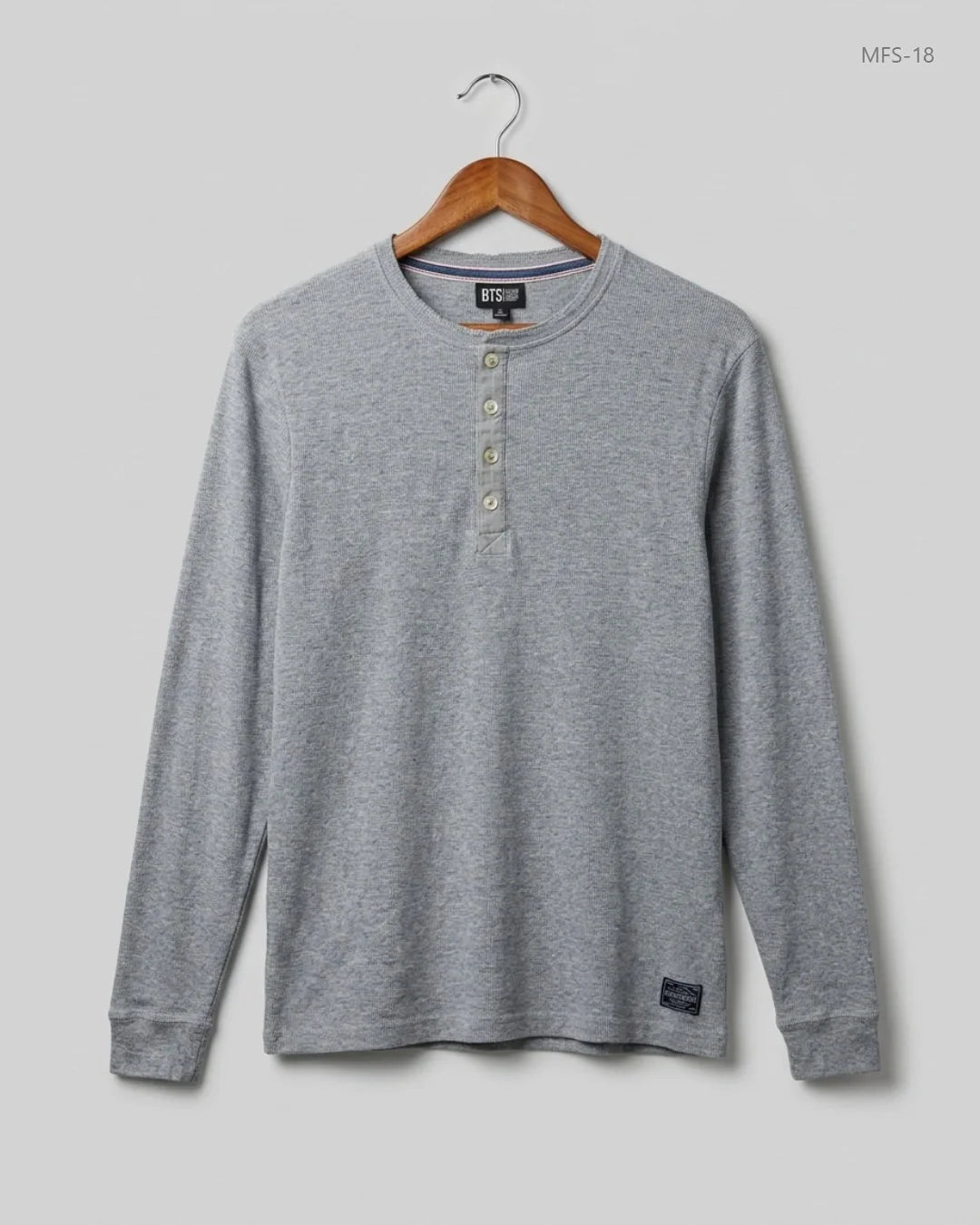 Premium Condition Men's Full Sleeves T-Shirt | Preloved VINTAGE | Grey Cotton | Thrift Shop for Men Peshawar Pakistan | OTS