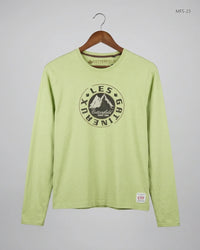 COTTONFIELD Yellow & Green Men's Full Sleeves T-Shirt (MFS-23)