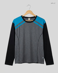 JAGGER Grey Men's Full Sleeves T-Shirt (MFS-27)