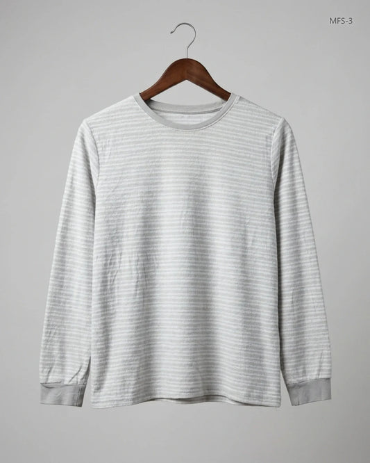 UK Imported secondhand Men's Full Sleeves T-Shirt - BLUEMOTION brand, OffWhite Cotton, Excellent condition, for Men - Online Thrift Store Islamabad Pakistan