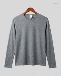 DECATHLON Grey Men's Full Sleeves T-Shirt (MFS-35)