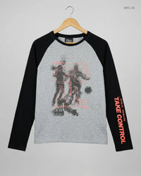 YIGGA Grey Men's Full Sleeves T-Shirt (MFS-39)
