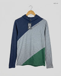 OLIVER SPENCER Blue Men's Full Sleeves T-Shirt (MFS-41)
