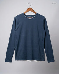 IDENTIC MEN Blue Men's Full Sleeves T-Shirt (MFS-42)