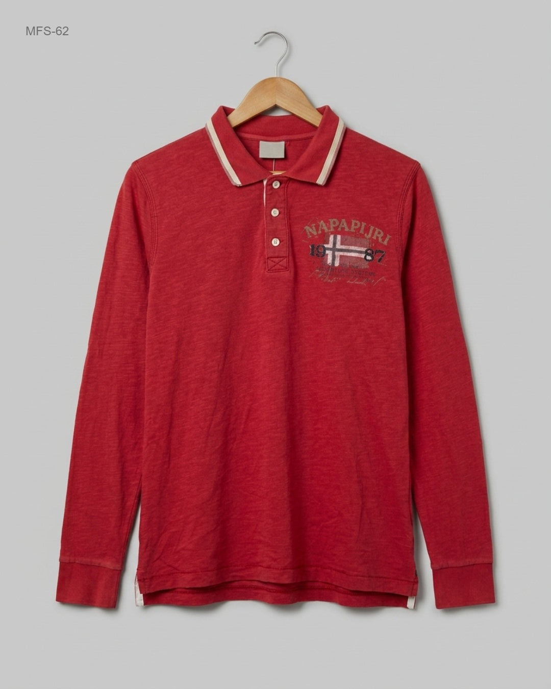 Napapijri (MFS-62) Long-Sleeve Polo Shirt
