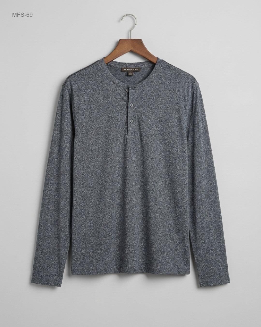Michael Kors (MFS-69) Long-Sleeved Henley Shirt