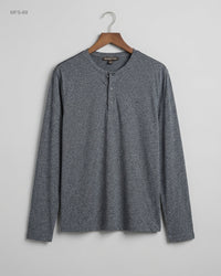 Michael Kors (MFS-69) Long-Sleeved Henley Shirt