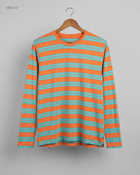 ADENAUER & CO (MFS-70) Long-Sleeved Striped T-Shirt