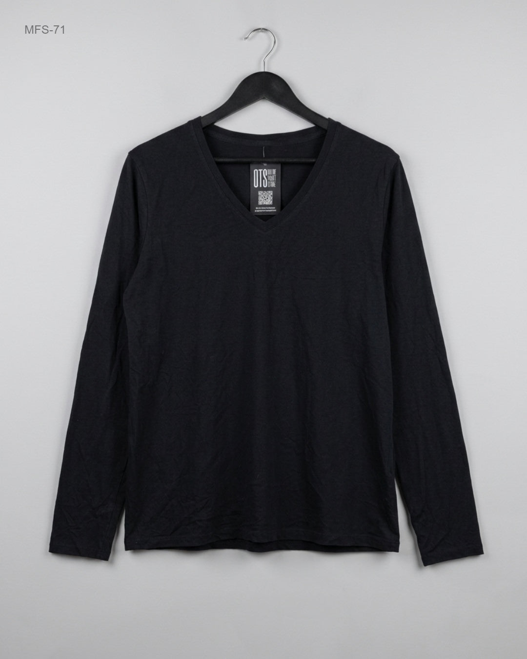 LANDS' END (MFS-71) Long-Sleeve V-Neck T-Shirt