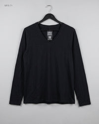 LANDS' END (MFS-71) Long-Sleeve V-Neck T-Shirt