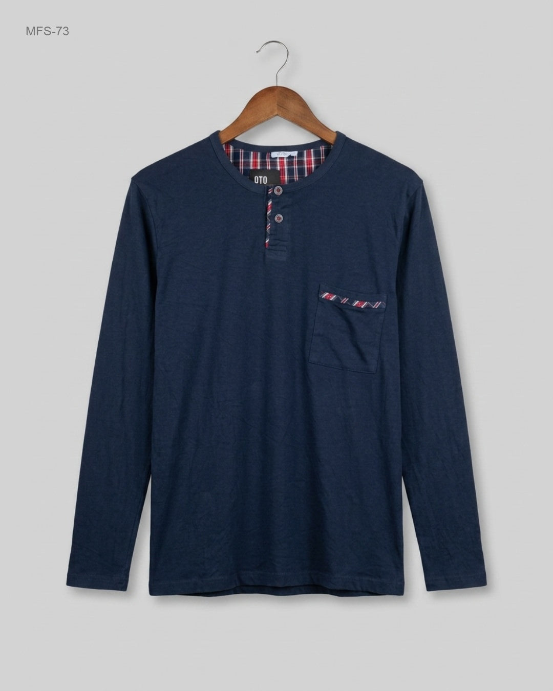 ROYAL CLASS (MFS-73) Long-Sleeved Henley Shirt