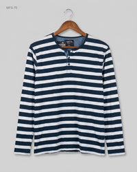 IDENTIC (MFS-75) Long-Sleeve Henley Shirt