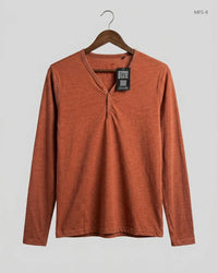 CO NTE Brown Men's Full Sleeves T-Shirt (MFS-9)