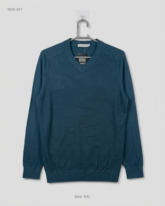Shop Premium Men Jumpers & Sweaters by K-BOXING | Preloved Branded Clothes | Teal Cotton | Men | OTS Thrift Store Lahore Pakistan