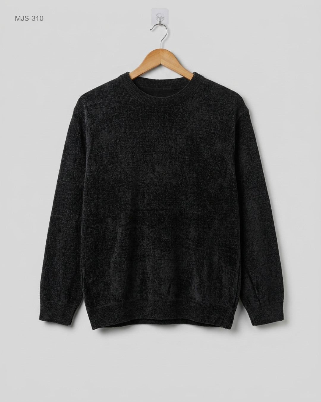 cut label (MJS-310) Chenille Crew-Neck Sweater - XL