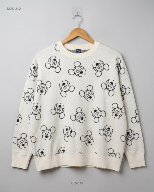 UK Imported secondhand Men Jumpers & Sweaters - DISNEP brand, Beige Cotton, EXCELLENT condition, for Men - Online Thrift Store Karachi Pakistan