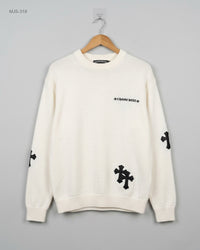 CUT LABEL (MJS-318) Crewneck Knit Sweater - M/L