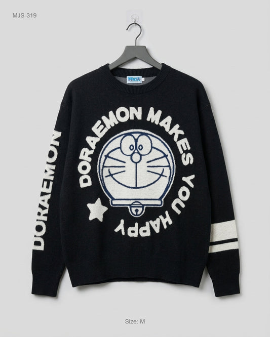 Secondhand Branded Men Jumpers & Sweaters by DOREMON, BLACK Cotton fabric, Premium condition, for Men - Online Thrift Shop Karachi Pakistan
