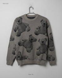 CUT LABEL (MJS-322) Graphic Knit Sweater - S/M